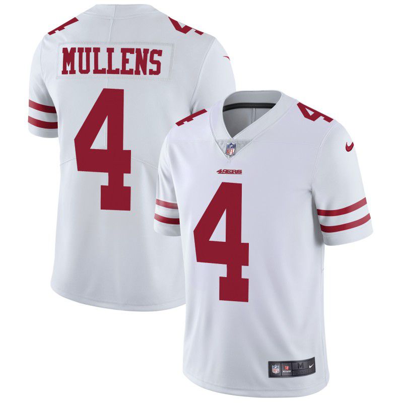 Men San Francisco 49ers #4 Mullens White Nike Vapor Untouchable Limited Playe NFL Jerseys->boston red sox->MLB Jersey